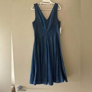 Holding Horses Chambray Fit & Flare Dress - Anthropologie
